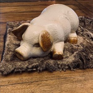Ceramic decorative pig
